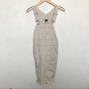Gap Cream Overall Dress Size S